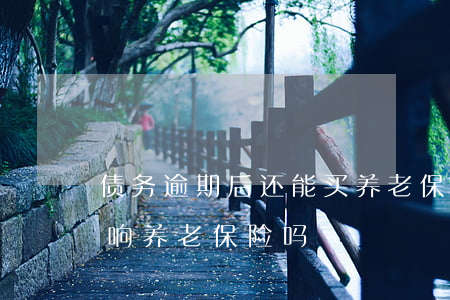 债务逾期后还能买养老保险吗 贷款逾期会影响养老保险吗