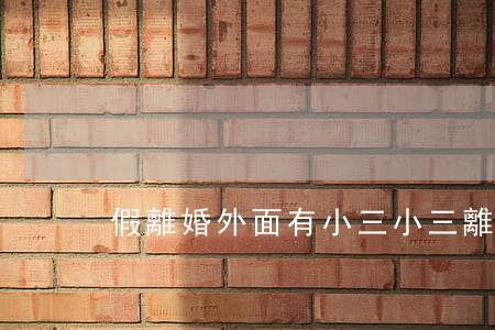 假離婚外面有小三(小三離婚了)