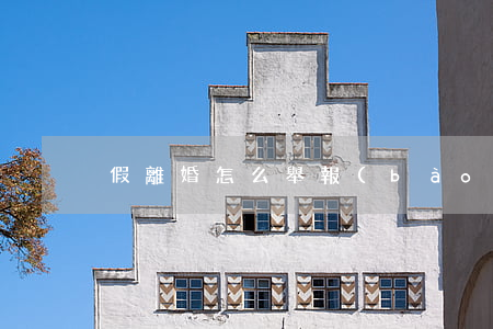 假離婚怎么舉報(bào)(假離婚違法不?)