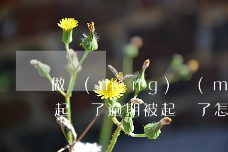 做夢(mèng)夢(mèng)到逾期被起訴了 逾期被起訴了怎么辦?