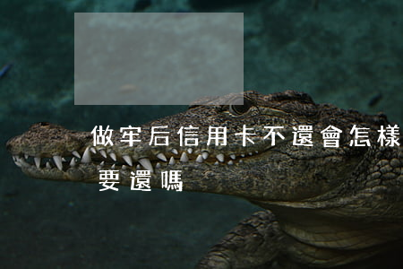 做牢后信用卡不還會怎樣(欠信用卡做完牢還要還嗎?)