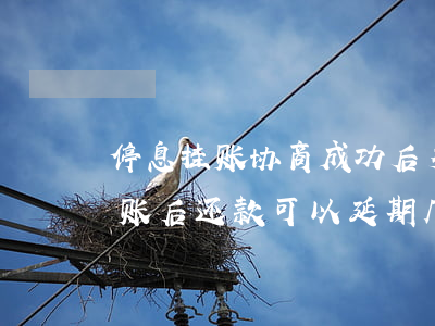 停息挂账协商成功后多久开始还款-停息挂账后还款可以延期几天