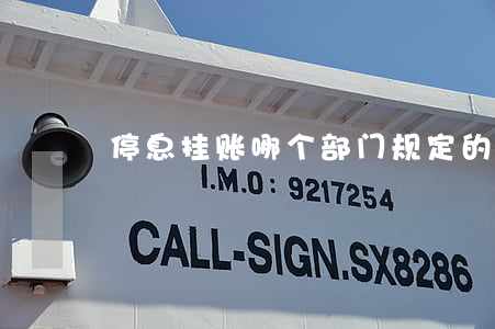停息挂账哪个部门规定的(停息挂账国家规定)