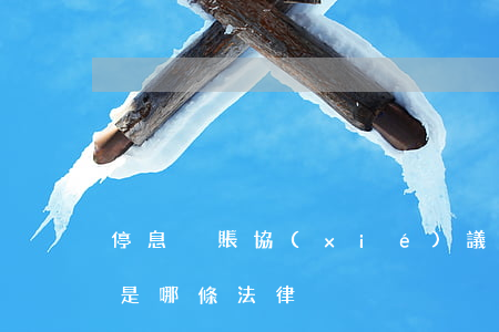 停息掛賬協(xié)議怎么寫-停息掛賬是哪條法律