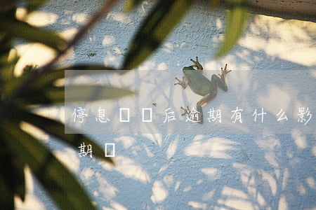 停息掛賬后逾期有什么影響(停息掛賬屬于逾期嗎)