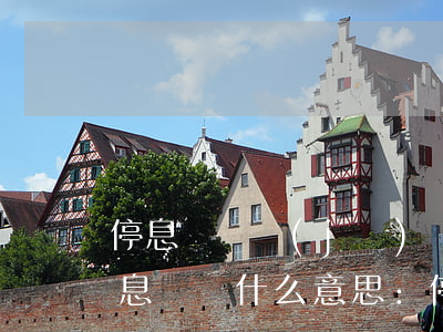 停息掛賬機(jī)構(gòu)靠譜么(停息掛賬什么意思:停息掛賬申請條件麻煩嗎)