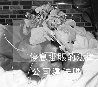 停息掛賬的法律規(guī)定（停息掛賬的公司違法嗎）
