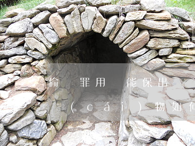 偷竊罪用錢能保出來嗎(偷竊3000元以上財(cái)物如何)