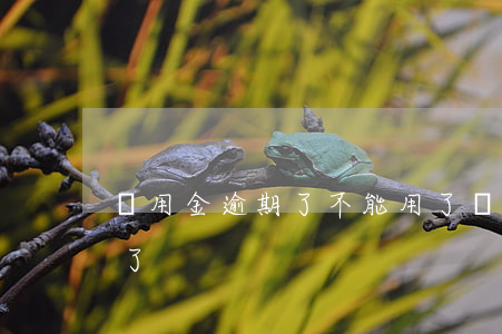 備用金逾期了不能用了 備用金逾期了不能用了?