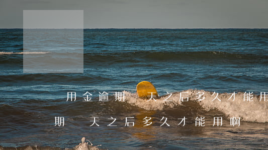 備用金逾期兩天之后多久才能用-備用金逾期兩天之后多久才能用啊