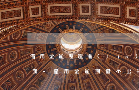 備用金逾期還進(jìn)去借不出來的畫面-備用金逾期借不出來了