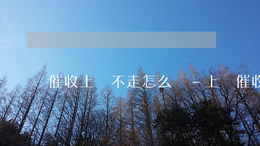 催收上門不走怎么辦-上門催收不在家咋辦
