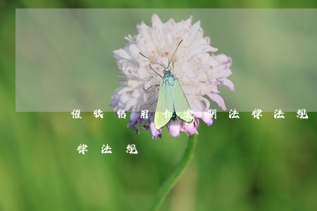 催收信用卡逾期法律法规(信用卡催收相关法律法规)