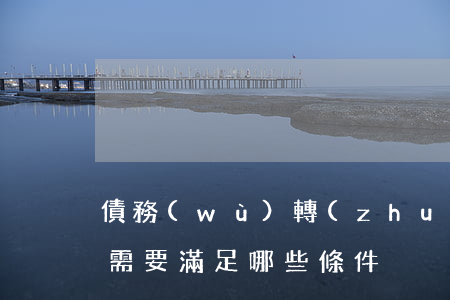 債務(wù)轉(zhuǎn)移生效條件需要滿足哪些條件