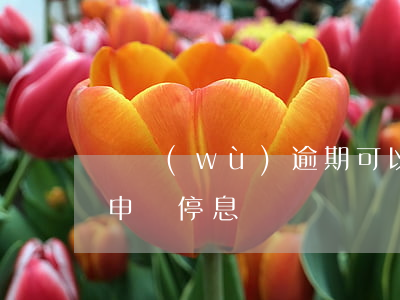 債務(wù)逾期可以停息掛賬嗎(逾期了能申請停息掛賬嗎)