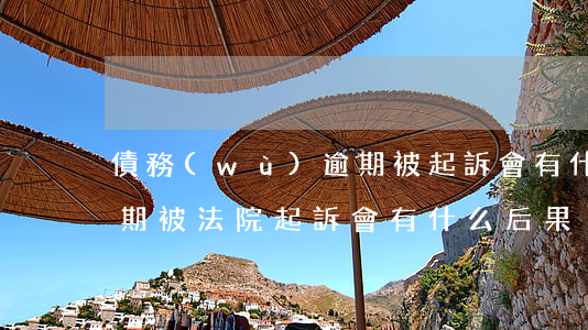 債務(wù)逾期被起訴會有什么后果-逾期被法院起訴會有什么后果