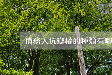 債務人抗辯權的種類有哪些