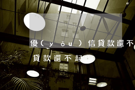 優(yōu)信貸款還不起(優(yōu)信貸款還不起)