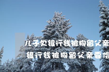 儿子欠银行钱被拘留父亲要偿还吗-儿子欠银行钱被拘留父亲要偿还吗怎么办
