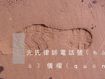 元氏律師電話號(hào)碼（元氏債務(wù)債權(quán)律師排名）