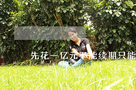 先花一亿元不能续期只能逾期了-