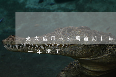 光大信用卡3萬逾期1年(光大信用卡逾期了一年還了)
