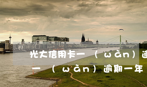 光大信用卡一萬(wàn)逾期(光大信用卡一萬(wàn)逾期一年)