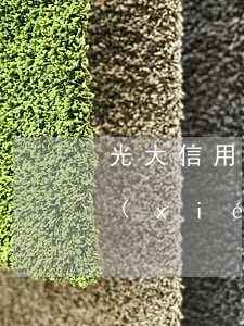 光大信用卡協(xié)商成功 光大銀行協(xié)商成功