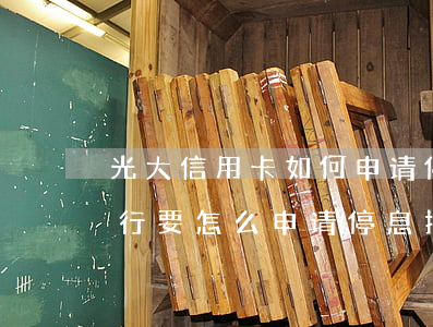 光大信用卡如何申请停息挂账上海-光大银行要怎么申请停息挂账