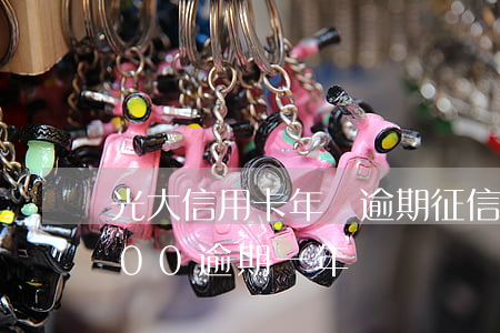 光大信用卡年費逾期征信(光大信用卡85000逾期一年)