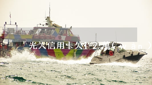 光大信用卡欠12萬(wàn)還不上征信-