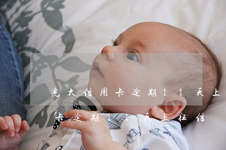 光大信用卡逾期11天上征信嗎-光大信用卡逾期11天上征信嗎有影響嗎