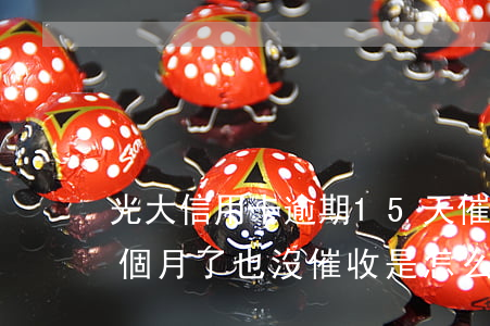 光大信用卡逾期15天催收(光大銀行逾期三個月了也沒催收,是怎么回事)