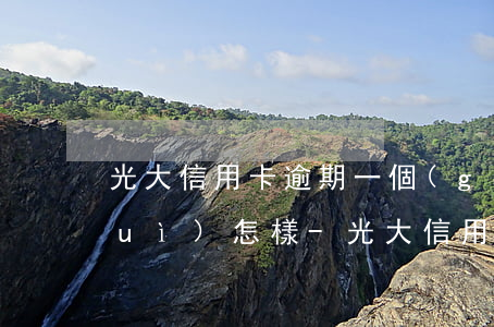 光大信用卡逾期一個(gè)月還款會(huì)怎樣-光大信用卡逾期一個(gè)月還款會(huì)怎樣處理