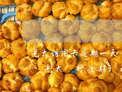 光大信用卡逾期一天會(huì)上傳征信嗎(光大銀行逾期3天還款會(huì)影響征信嗎)