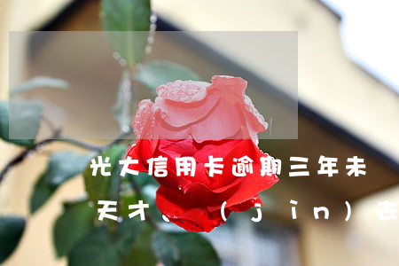 光大信用卡逾期三年未還(光大信用卡逾期3天才還進(jìn)去會(huì)怎么樣)