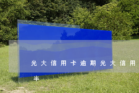 光大信用卡 逾期（光大信用卡一萬7逾期一年半）