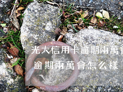 光大信用卡逾期兩萬會怎么樣嗎（光大信用卡逾期兩萬會怎么樣）
