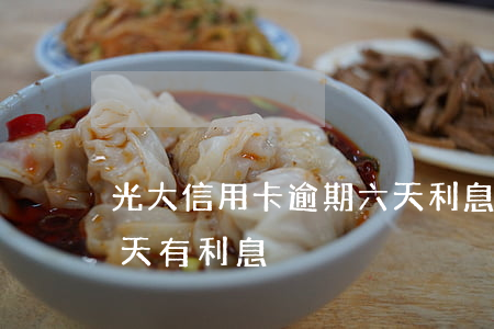 光大信用卡逾期六天利息多少-光大逾期几天有利息