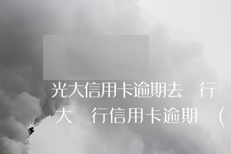 光大信用卡逾期去銀行調(diào)解(光大銀行信用卡逾期協(xié)商還款打什么電話)