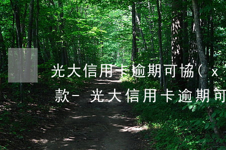 光大信用卡逾期可協(xié)商多少期還款-光大信用卡逾期可協(xié)商多少期還款呢