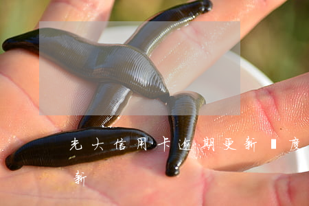 光大信用卡逾期更新額度（光大信用卡逾期更新）