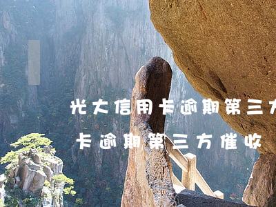 光大信用卡逾期第三方催收厲害不（光大信用卡逾期第三方催收厲害不）