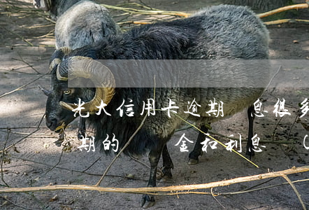 光大信用卡逾期罰息很多(光大銀行信用卡逾期的違約金和利息過(guò)高)