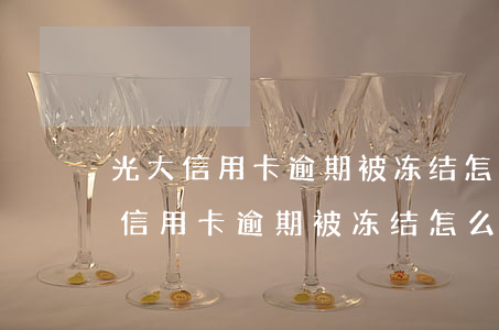 光大信用卡逾期被冻结怎么解冻银行卡（光大信用卡逾期被冻结怎么解冻）
