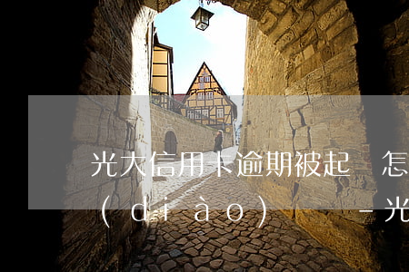 光大信用卡逾期被起訴怎么協(xié)調(diào)償還-光大信用卡逾期被起訴怎么協(xié)調(diào)償還利息