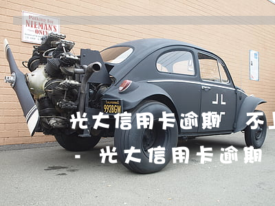 光大信用卡逾期還不上個(gè)性化分期-光大信用卡逾期還不上個(gè)性化分期怎么辦