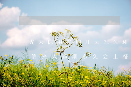 光大信用逾期几天怎么和银行解释不影响征信（光大逾期多久会上征信）
