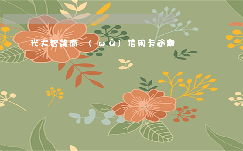 光大智能商務(wù)信用卡逾期