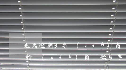 光大逾期3年協(xié)商還款(與光大銀行協(xié)商還款5年成功)
